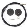 KnitPro Strickkabel mit Stecker, Kunststoff, Black, 126cm