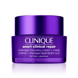 Clinique Smart Clinical Repair - Crema facial antienvejecimiento para todo tipo de piel, con ácido hialurónico + péptidos, hidratante, repara líneas + arrugas, 1.7 onzas líquidas