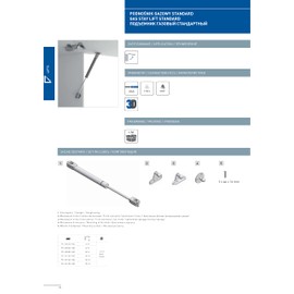 Cabinet Door Gas Strut Stay 150N Soft close hinge GTV by GTV