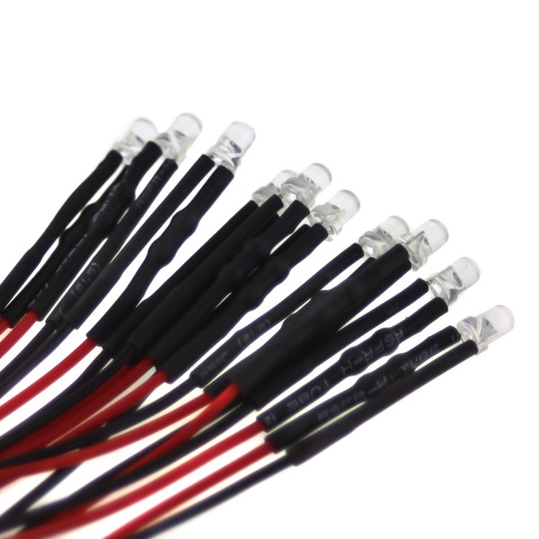 10 x 3 mm LED, 5 V, cool white (6000