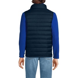 Lands' End Mens Wanderweight Down Vest Radiant Navy Regular Large