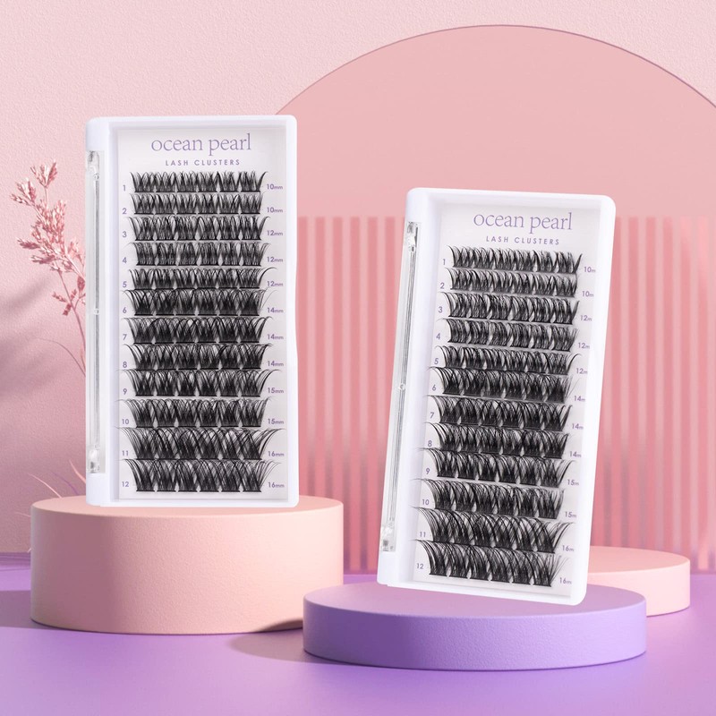 Cluster Lashes 72 Clusters Individual Lashes DIY Lash Extensions 10-16mm