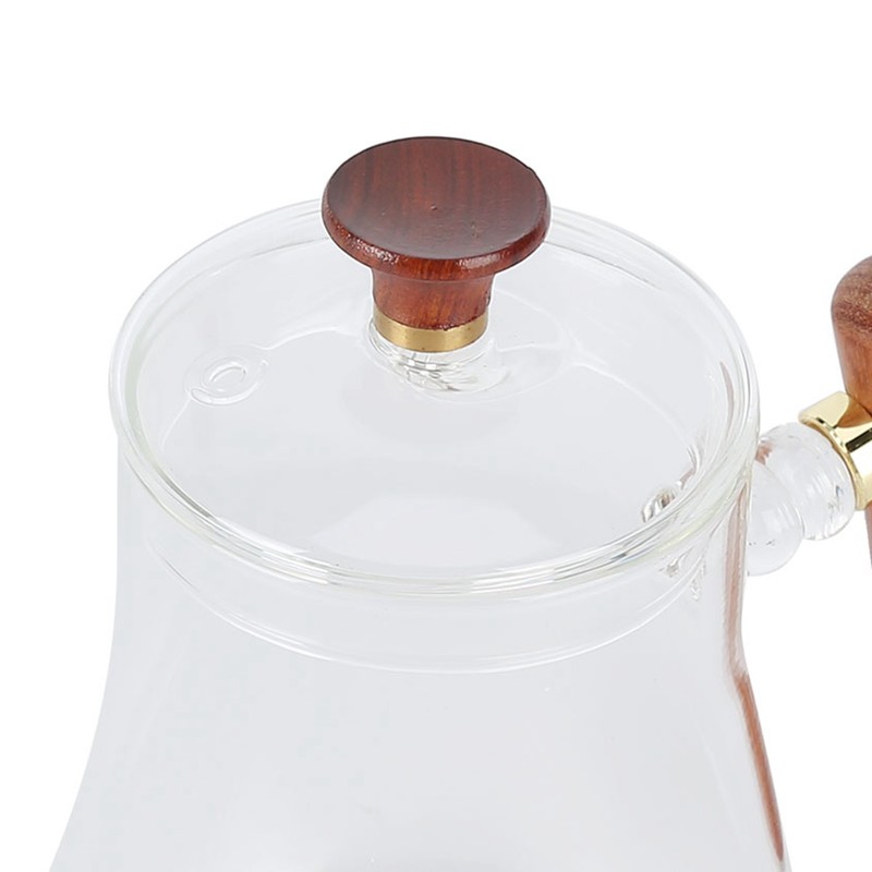 Coffee Kettle Pour Over High Borosilicate Glass Heat Resistant Round