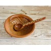 Unbranded Molcajete Mexicano con Cuchara De Barro Mexicano Terra Cota