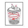 WOODRIVER Dust Connection Trash Can Cyclone Lid for Dust Collection
