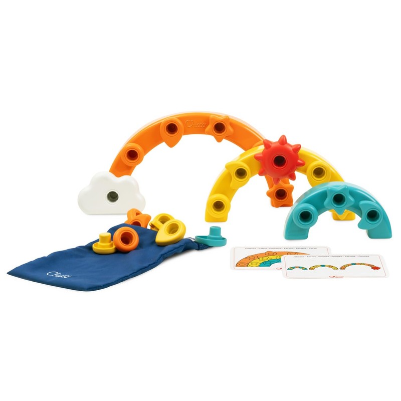 Chicco Gioco Arcobaleno 2in1, Gioco a Incastri Seguendo Colori e