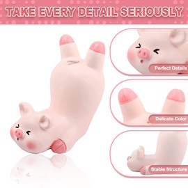 Seninda Cute Phone Holder Lovely Pink Pig Cellphone Desk Stand Animal Desktop Accessories Office Decor (Shape D)
