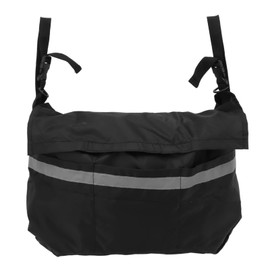 Polyester Wheelchair Carry Bag Anti Tear Large Space Walker Pouch Bag for Elderly Easy to Install Organizer Bag for Walkers and Electric Wheelchairs