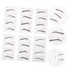 Ipetboom 6 pcs Disposable Eyebrow Stencils for Women Makeup Eyebrow