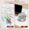 Absonic Acrylic Pen Holder Pencil Organizer, 360-Degree Rotating Pencil Holder,