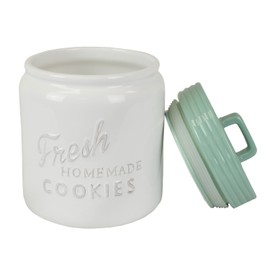 DII Kitchen Accessories Collection Ceramics, Cookie Jar, Aqua