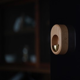 Doorbell, Refrigerator, Wind Chime, Wooden, Door Chime, Door Chime, Opening and Closing Door, Sounds, High Quality Wood, Stylish Design, Great for Gnet, Stores, Cafes, Bars, Wooden Doorbell (C)