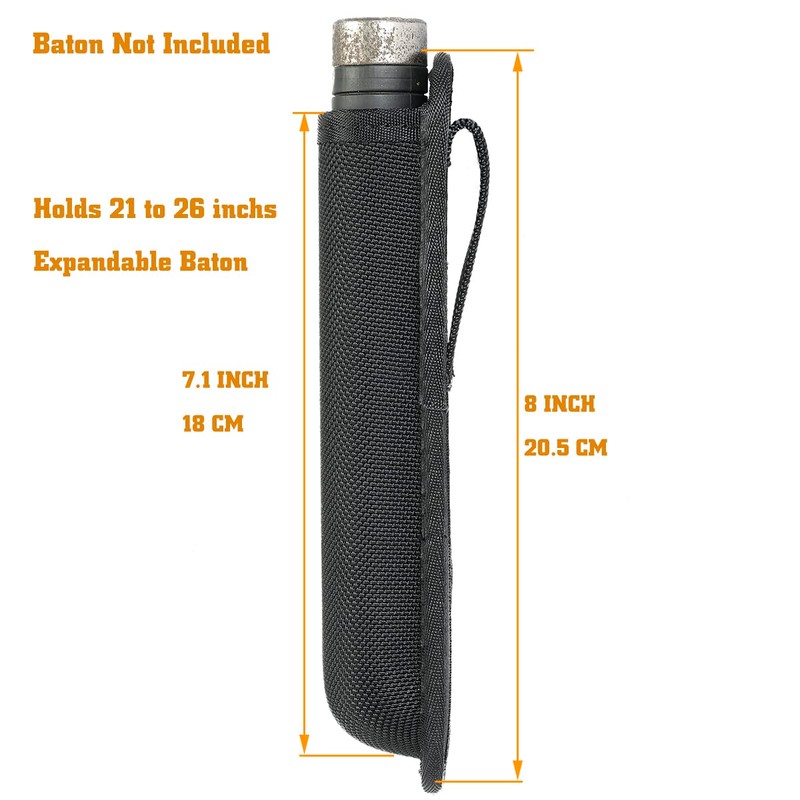 SdTacDuGe Molded Expandable Baton Holder,Tactical Baton Holster Holds 21 to