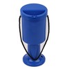 Rounded Hand Held Plastic Collection Box. Charity Box. Blue