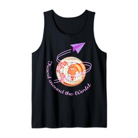 Travel The World Outfit Welties Fernweh Reisen Gift Tank Top