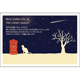 KS - 50 Pack of 10 Winter Greeting Cards Stylish Postcards
