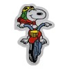 Retro Snoopy Riding Motorcycle Bike Vintage Retro Iron on Patch