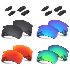 Well-aimed Replacement Lenses Compatible with Oakley Flak 2.0 OO9295 Sunglasses - Value Pack 402