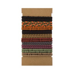 20 Uds Boho Lazos para el Cabello para Mujeres Hombres, Bracelet Hair Ties Gomas de Pelo para Cola de Caballo Pulseras Elásticos para el Cabello Grueso/Medio/Largo (4 Estilos, 10 Colores)