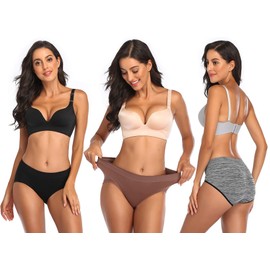 Ocojoce Breathable Womens Underwear Seamless Soft Briefs Teen Girls Friend Comfortable Hipster Panties for Women My Orders for Mom (Multicolored A, Small)