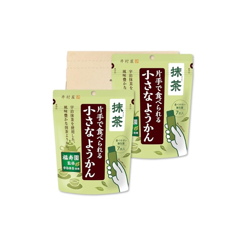 Imuraya Small Yokan Eaten with One Hand, Matcha, 3.6 oz