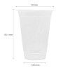 Karat 16oz PP Plastic U-Rim Cold Cups (95mm) - 2,000