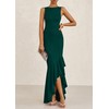 PRETTYGARDEN Women's Summer Bodycon Maxi Dress 2025 Sleeveless Ruffle Mermaid