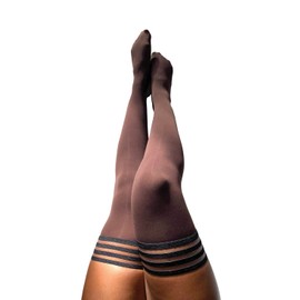 Kix'ies Leather & Latex Socks for Men Brown One Size