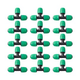 FULAIERGD Pack of 15 Pond Irrigation 1/2" Vinyl Hose (1/2" ID x 0.65" OD) Anti-Drop Quality Fitting (fits 13mm ID) Lock Nut Connectors (Pack of 15)