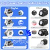 Theefun Bubble Machine: 750ML Metal Automatic Bubble Maker, Portable Professional