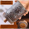 MQMCPDS Vintage Glass Jars with Airtight Wood Lids & Handles