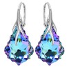 Baroque Hanging Earrings 925 Silver Austrian Crystal - Jewellery Real