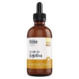 HEBBE Aceite De Jojoba Virgen 125 ml | Orgánico Prensado En Frío Para Piel Y Cabello | Hidratante Facial Para Piel Mixta Y Grasa | Ayuda A Reducir Estrías Y Líneas De Expresión