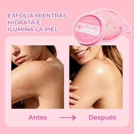 Exfoliante, Exfoliante Corporal, Humectante para Cuerpo, Rostro, Manos y Pies, Nutre la Piel, Limpia Profundamente, Reduce Imperfecciones, Deja la Piel Suave y Sedosa, Libre de Sulfatos (durazno, WC015)