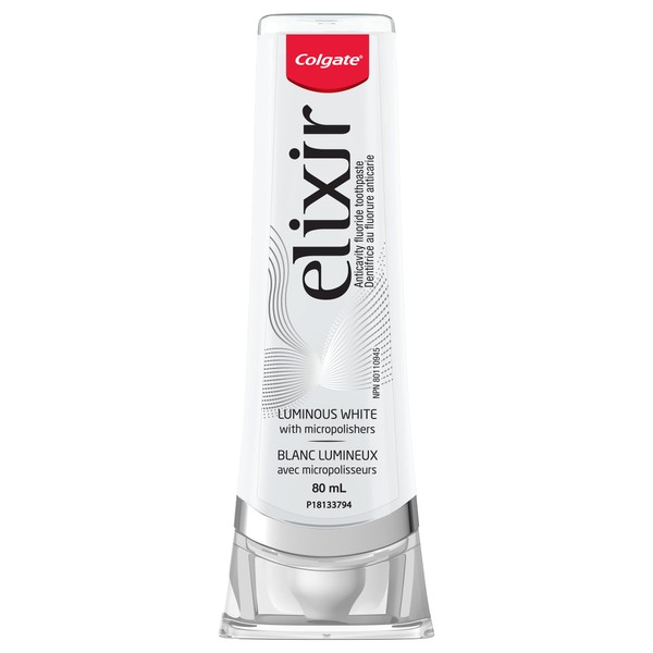 Colgate Elixir Luminous White Toothpaste, 80 mL