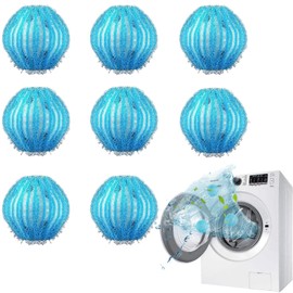 Washing Balls [8-Piece Set] Laundry Sponge Pet Hair Shedding Dog Cat Countermeasure Prevents Clothing Tangles Reduces Wrinkles Stretchable Does Not Damage Clothing Reusable Compatible with Drum and