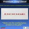 Dodge Grille Emblem Overlay Decal - 2013-2026 Durango - (Color: