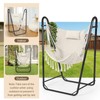 Hammock Chair with Stand, Heavy-Duty Hanging Bohemian Style with Tassel