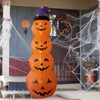 Inflatable Pumpkins Lighted Up Stacked Blow Up Pumpkins for Indoor