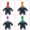 JpGdn 12PCS Mini Dog Birthday Party Cone Hats with Pompons