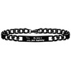 Tobestu Black Plated 2024 Doctoral Hat Graduation Chain Bracelets Engraved