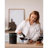 Veken 38oz Large Coffee Canister with Window, Airtight Stainless Steel,