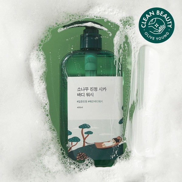 ROUND LAB PINE CALMING CICA BODY WASH 400ml - ROUND