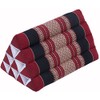 GURU SHOP Triangle Thai Cushion, Triangle Cushion, Kapok - Red,