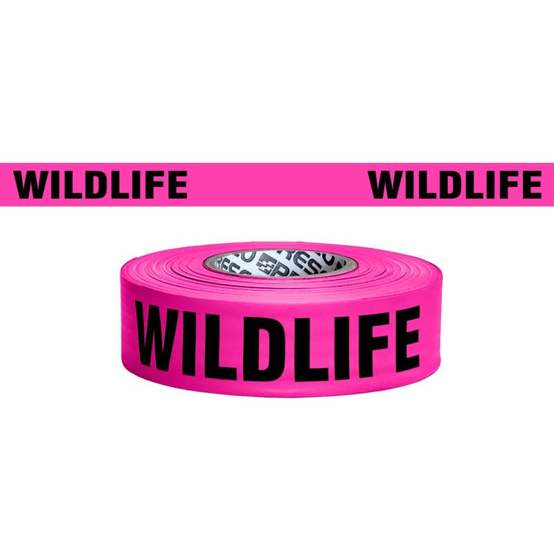 Presco Printed Flagging Tape: 1-1/2 in. x 50 yds. (Neon