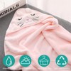 Baby Bath Towels with 3 Bath Sponges, Soft Baby Bath