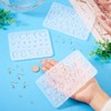 KISSITTY 3Pcs Resin Earring Mold Set Alphabet Number Silicone Molds
