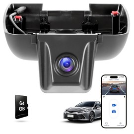 4K Dash Cam Custom fit for Toyota Camry & Camry Hybrid 2018 2019 2020 (Model B), LE L XLE SE XSE Sedan 4D etc, UHD 2160P Video, WiFi&App, Loop Recording, G-Sensor