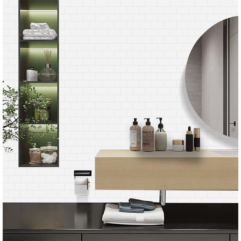 WoStick Peel and Stick Wall Tiles 1.6mm Thick 10 Sheets