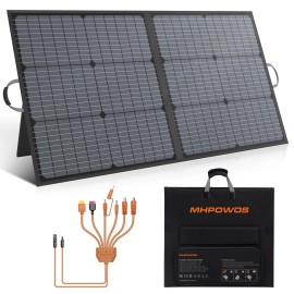 MHPOWOS 110W Foldable Solar Panel for Ecoflow River 2 Portable Power Station